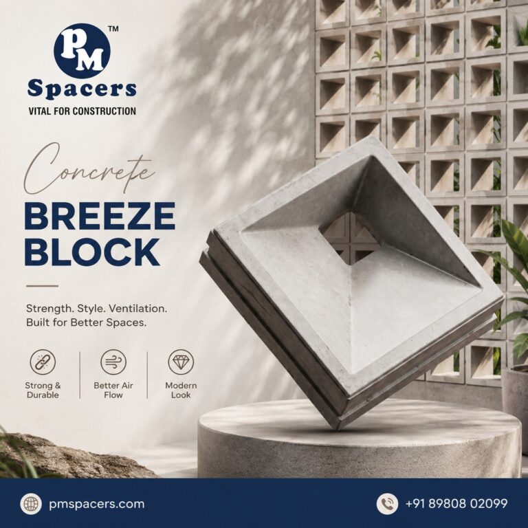 PM Spacers concrete breeze block for ventilation