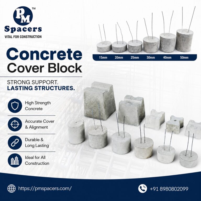 PM Spacers concrete cover blocks from 15 mm to 50 mm