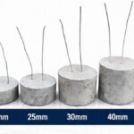 PM Spacers round cover blocks with binding wire in sizes 15, 20, 25, 30, 40 and 50 mm