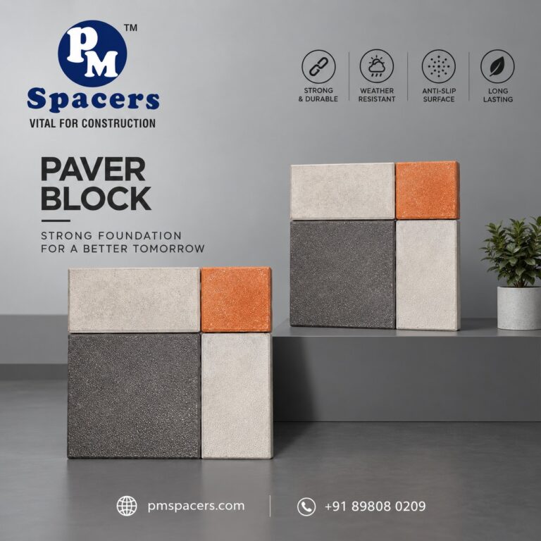 PM Spacers paver blocks for driveways and walkways
